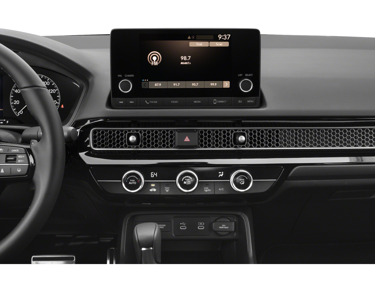 2025 Honda Civic Sport Leather Sport Pkg Black Wheels Rear Camera