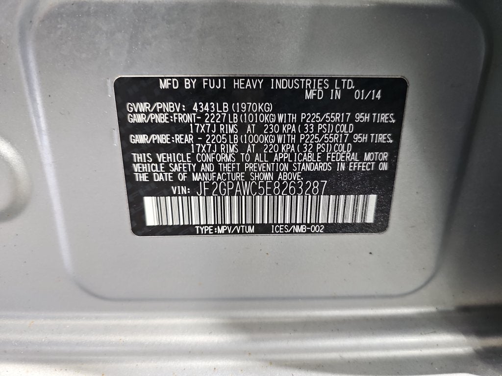 2014 Subaru XV Crosstrek 2.0i Premium
