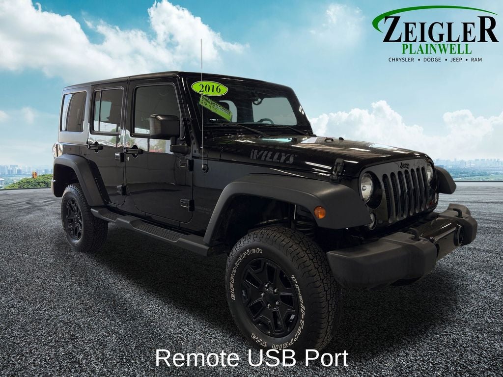 2016 Jeep Wrangler Unlimited Willys Connectivity Group