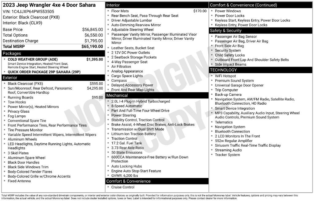 2023 Jeep Wrangler Sahara 4xe