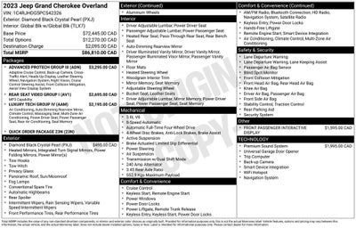 2023 Jeep Grand Cherokee Overland