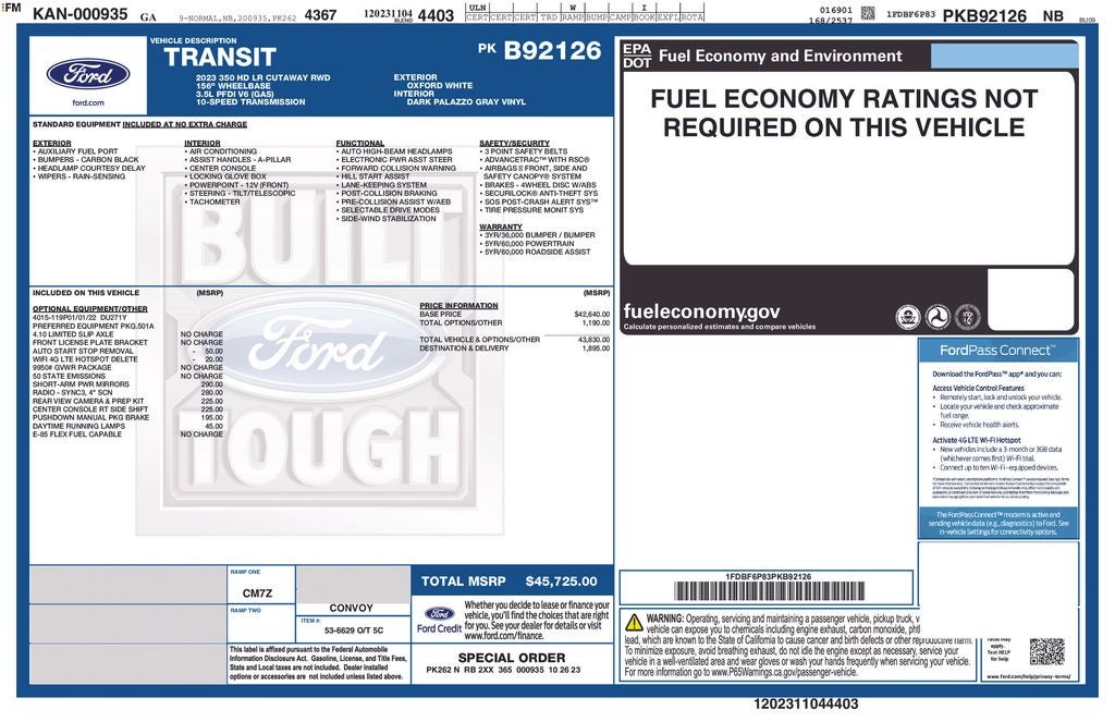 2023 Ford Transit-350 Base