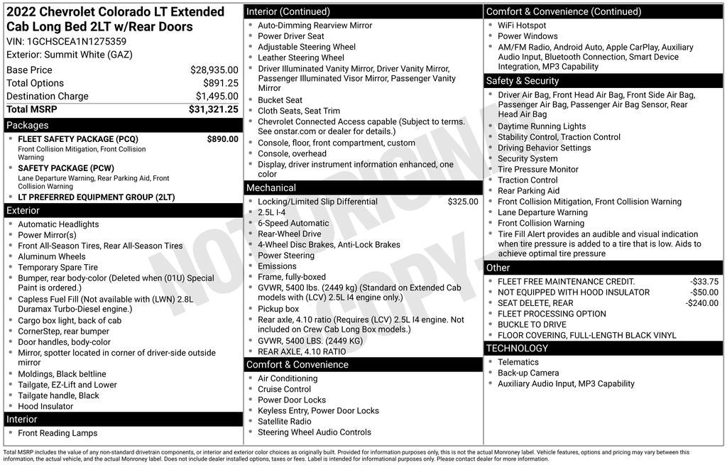 2022 Chevrolet Colorado LT
