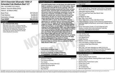 2014 Chevrolet Silverado 1500 LT LT1