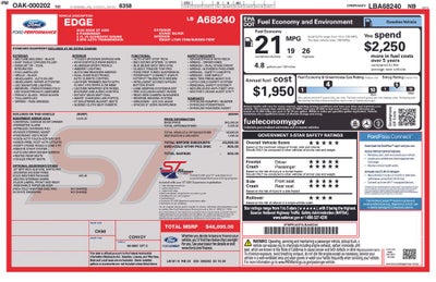 2020 Ford Edge ST Convenience Package