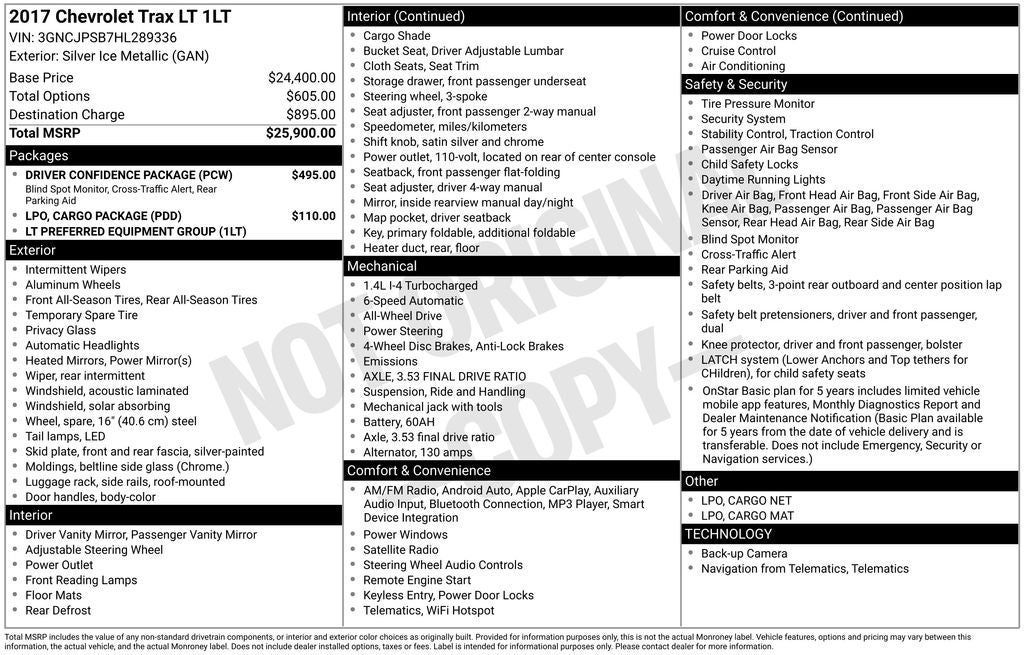 2017 Chevrolet Trax LT