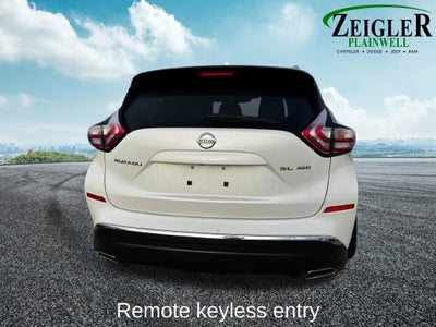 2016 Nissan Murano SL Power Panoramic Moonroof