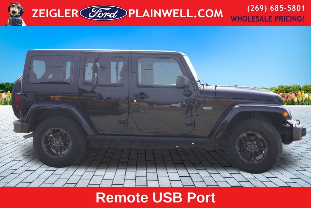 2016 Jeep Wrangler Unlimited Sahara 75TH ANNIVERSARY HEATED LEATHER HARD TOP V6 TOW