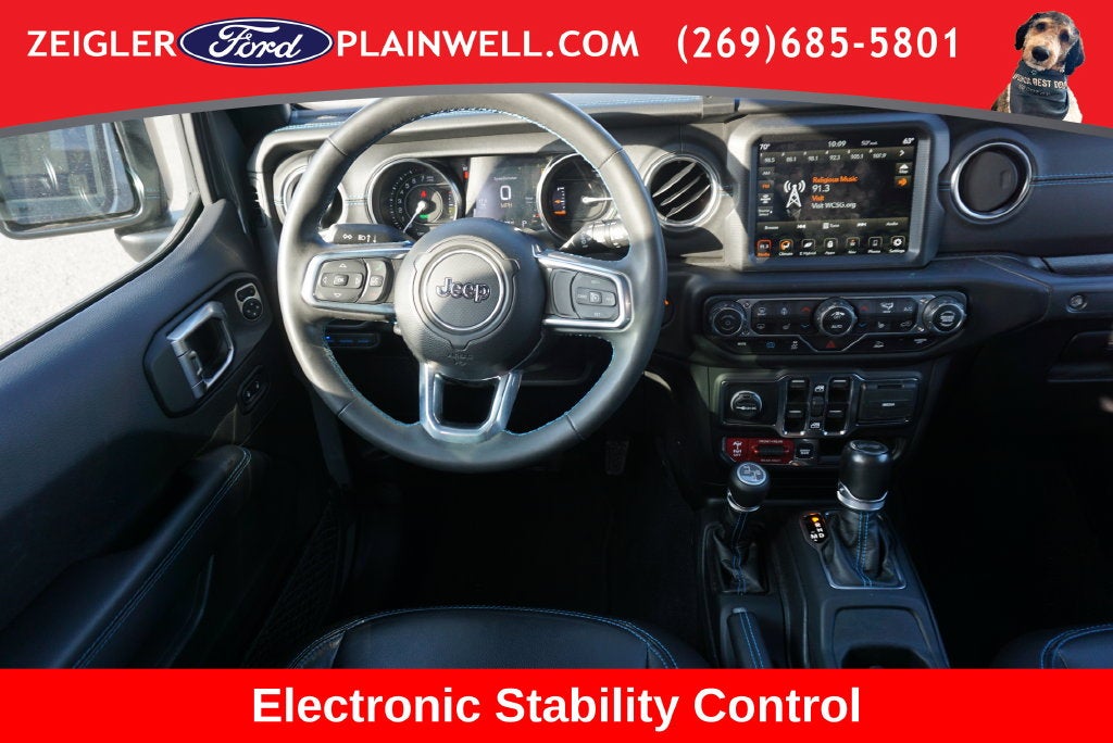 2023 Jeep Wrangler Rubicon 4xe NAV SKY 1 POWER TOP HEATED LEATHER