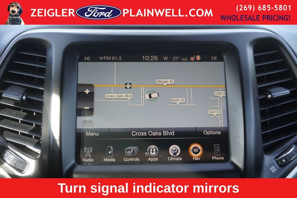 2016 Jeep Cherokee Limited 4x4 Navigation Leather V6