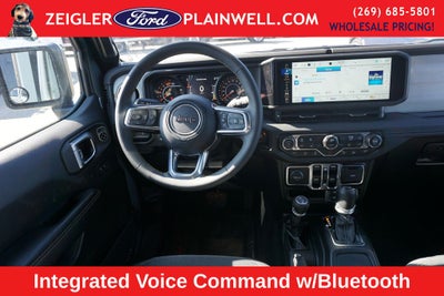 2024 Jeep Wrangler Sahara Hard Top Sky One Touch Power Moonroof Top Tech &