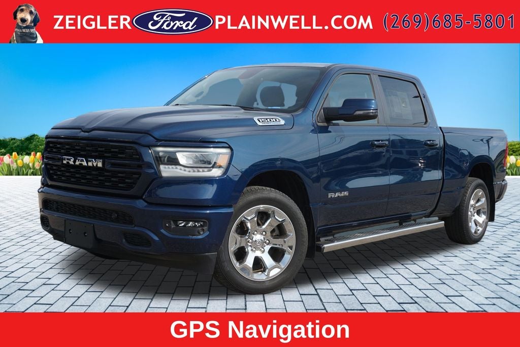 2023 RAM 1500 Big Horn/Lone Star SPORT PKG CREW CAB 4X4 HEMI 20" CHROMES