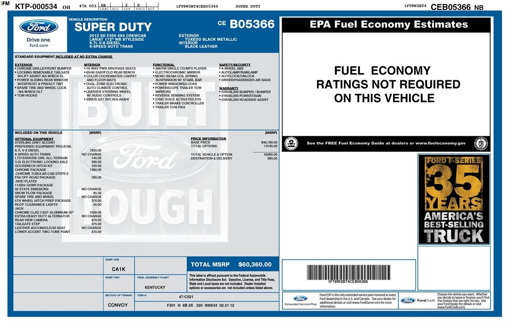 2012 Ford F-350SD Lariat