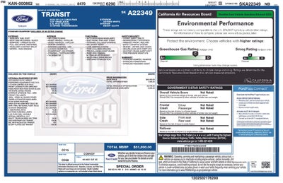 2025 Ford Transit-250 Base Low Roof Cargo van