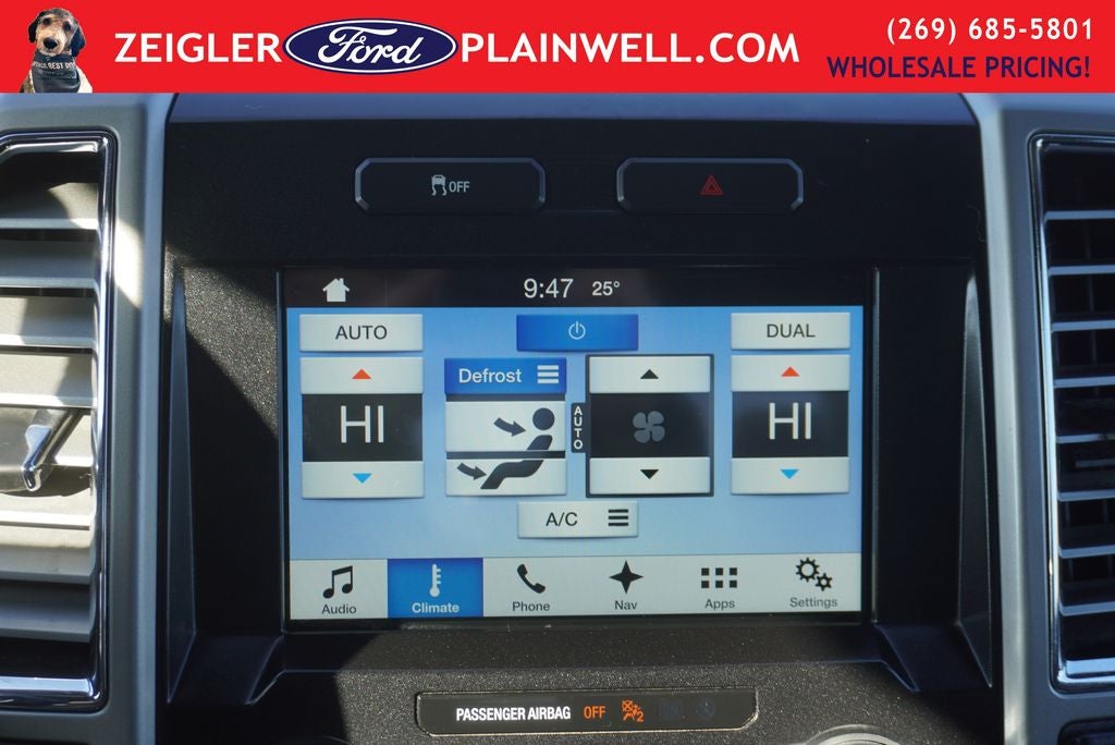 2016 Ford F-150 Lariat Crew Cab 4x4 Heated Leather NAV Chrome Pkg Tow Pkg