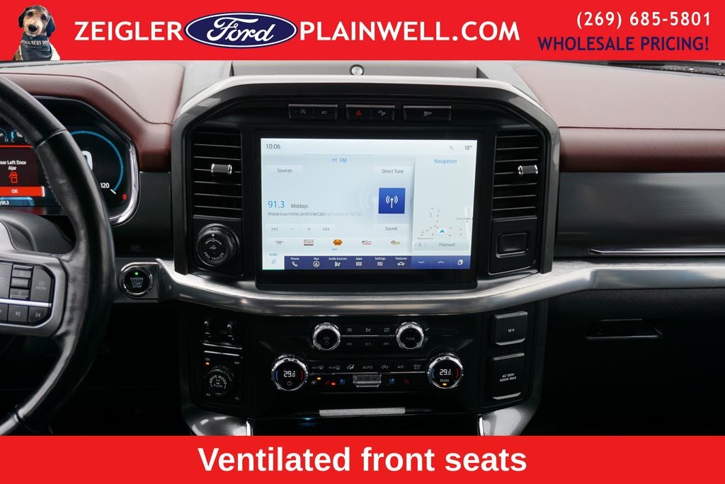 2021 Ford F-150 Lariat FX4 Heated Cooled Leather Nav 360 Camera Trailer T