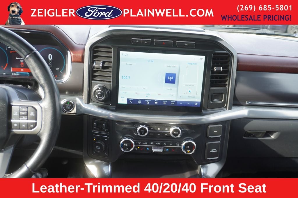 2021 Ford F-150 Lariat CREW CAB 4X4 LEATHER NAVIGATION PANORAMIC ROOF