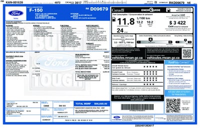 2024 Ford F-150 STX BLACK APPEARANCE PKG 20" BLACK WHEELS TOW PKG