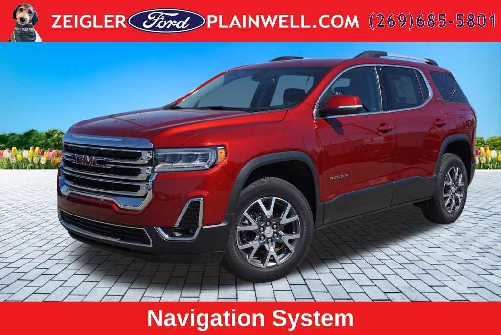 2023 GMC Acadia SLT HD CAMERA LANE KEEPING BLIS 3RD ROW SEAT 4X4