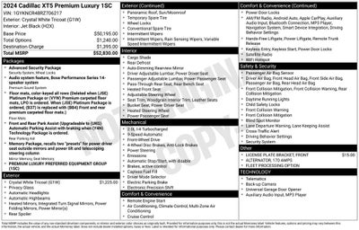 2024 Cadillac XT5 Premium Luxury AWD Heated Leather Power Moonroof Nav Rear Camera