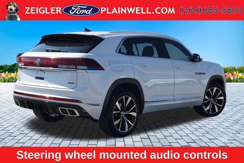 2025 Volkswagen Atlas Cross Sport 2.0T SEL Premium R-Line AWD Panoramic Roof Nav Leather Harmon Kardon Blis