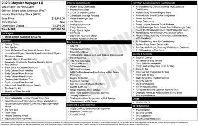 2023 Chrysler Voyager LX