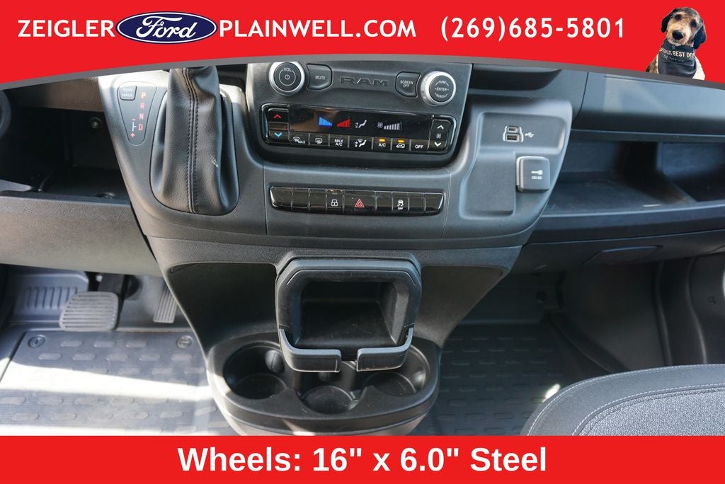 2025 RAM ProMaster 2500 Base 136" WHEEL BASE - LOW ROOF WORK VAN - REAR CAMER