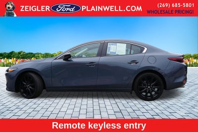 2024 Mazda Mazda3 2.5 S Carbon Edition AWD Moonroof Heated Red Leather Seats 18" Black Wh