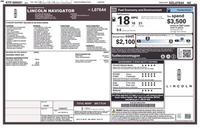 2019 Lincoln Navigator Reserve Panoramic Roof Power Running Boards HD Tow Pkg Ven