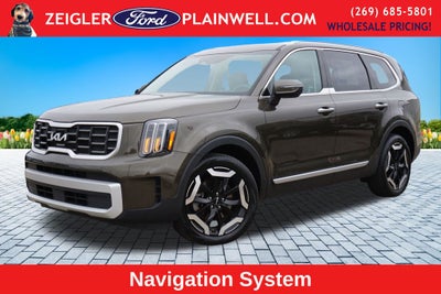 2025 Kia Telluride S V6 AWD Leather Power Moonroof Navigation Blis Blac