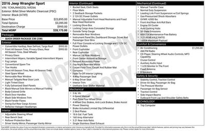 2016 Jeep Wrangler Sport