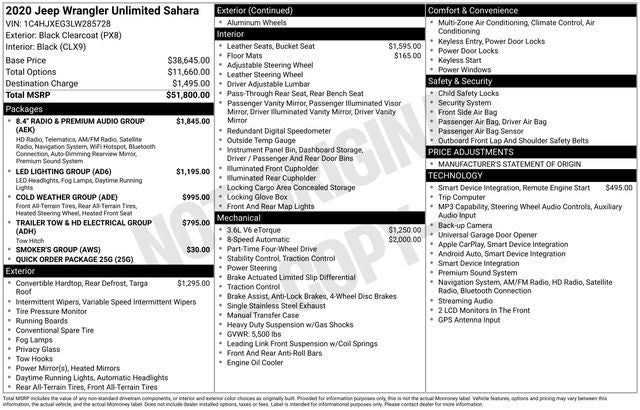 2020 Jeep Wrangler Sahara 4x4