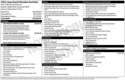 2023 Jeep Grand Cherokee Overland 4x4