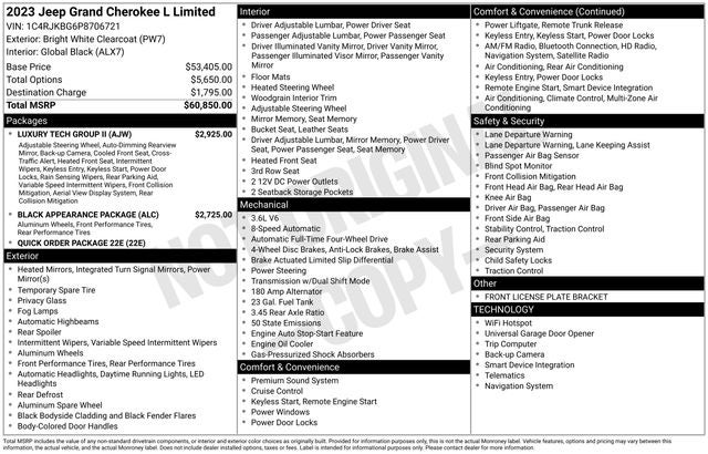 2023 Jeep Grand Cherokee L Limited 4x4