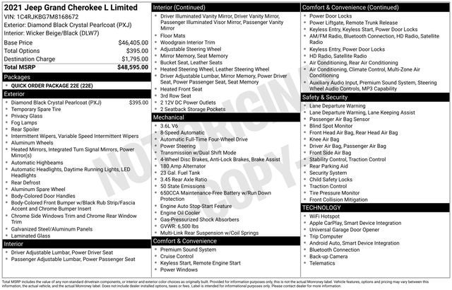 2021 Jeep Grand Cherokee L Limited 4x4
