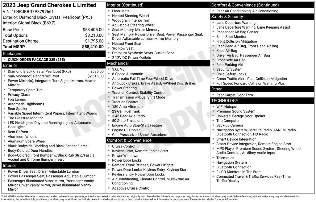2023 Jeep Grand Cherokee L Limited 4x4