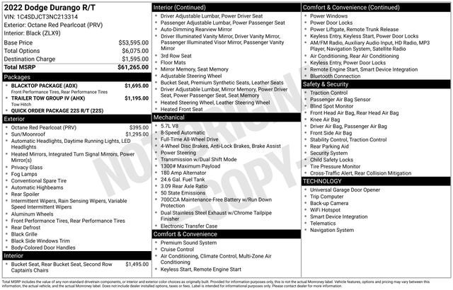 2022 Dodge Durango R/T AWD