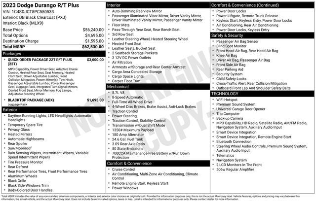 2023 Dodge Durango R/T Plus AWD