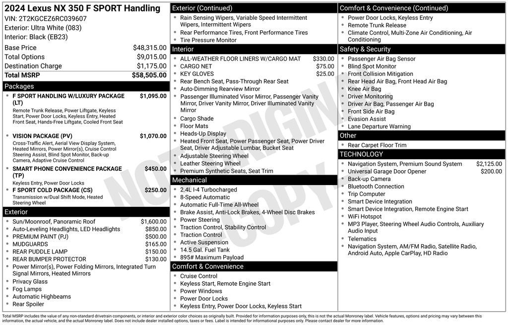 2024 Lexus NX F SPORT Handling