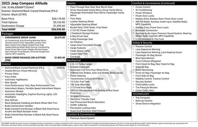 2023 Jeep Compass Altitude 4x4