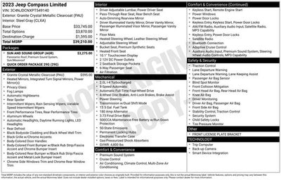 2023 Jeep Compass Limited 4x4