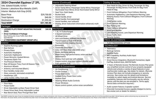 2024 Chevrolet Equinox AWD 2FL