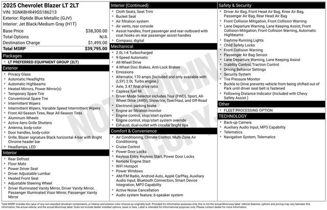 2025 Chevrolet Blazer AWD 2LT