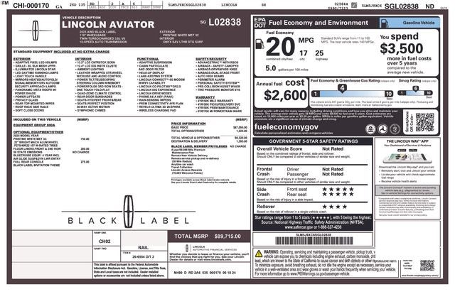 2025 Lincoln Aviator Black Label