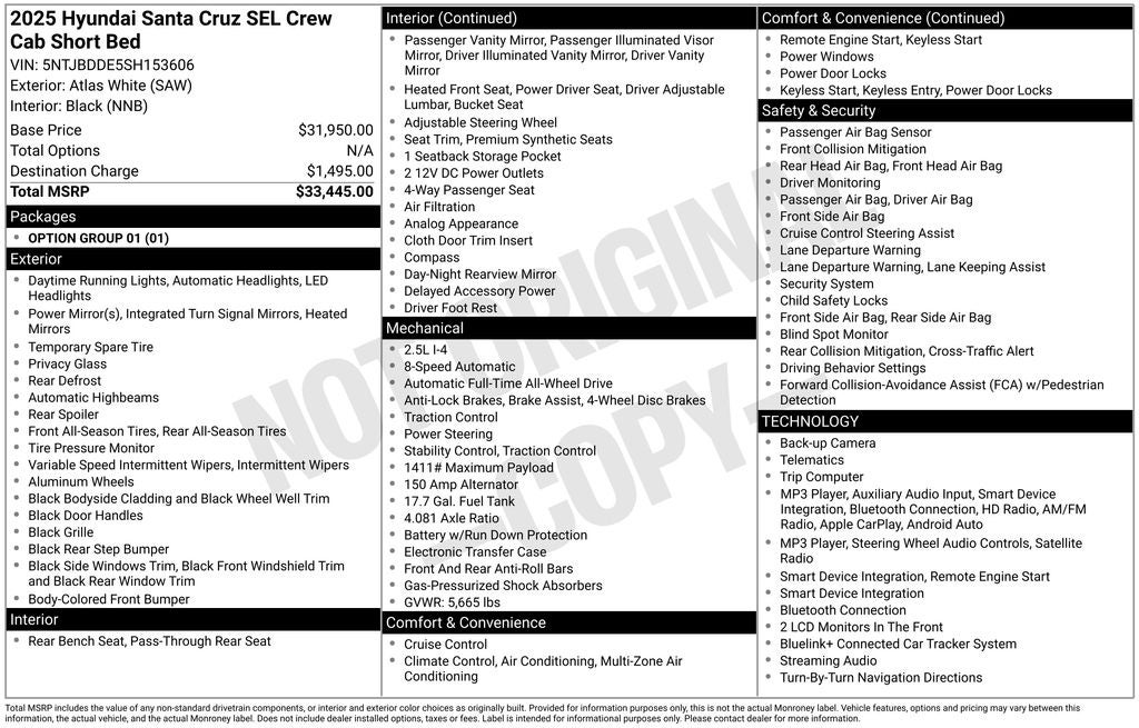 2025 Hyundai Santa Cruz SEL
