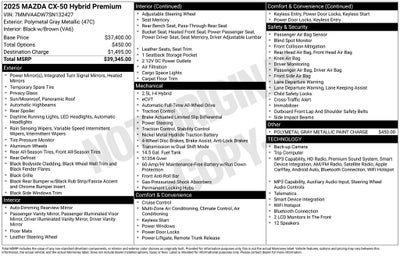 2025 Mazda Mazda CX-50 Hybrid Premium Package