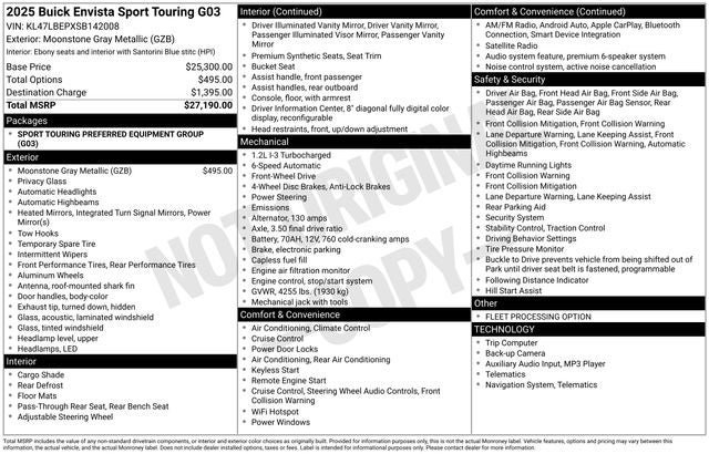 2025 Buick Envista Sport Touring FWD