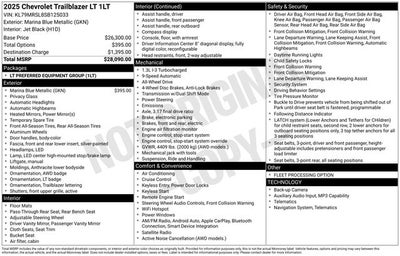 2025 Chevrolet TrailBlazer AWD LT