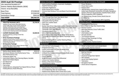 2020 Audi S6 Prestige TFSI quattro Tiptronic