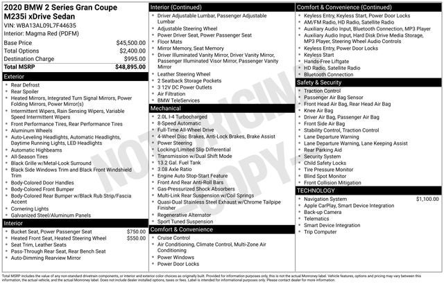2020 BMW 2 Series xDrive